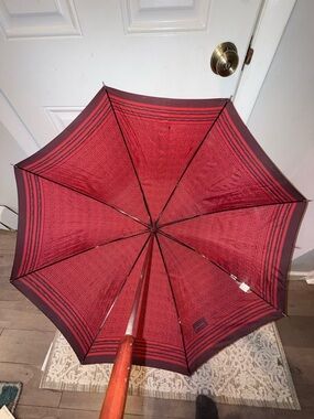 Givenchy Red and Black Patterned Umbrella